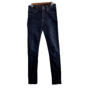 Nudie Jeans Co Mens 28x32 Dark Wash High Kai Skinny Stretch Denim Organic Cotton
